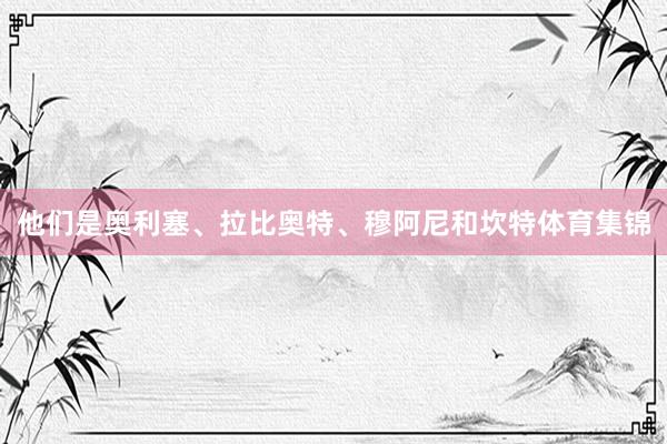 他们是奥利塞、拉比奥特、穆阿尼和坎特体育集锦