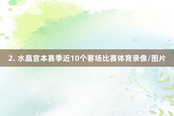 2. 水晶宫本赛季近10个客场比赛体育录像/图片