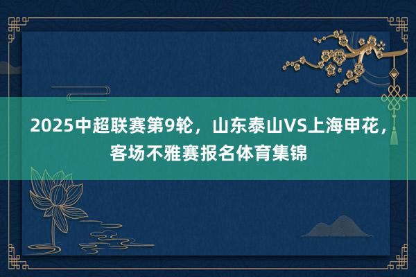 2025中超联赛第9轮，山东泰山VS上海申花，客场不雅赛报名体育集锦