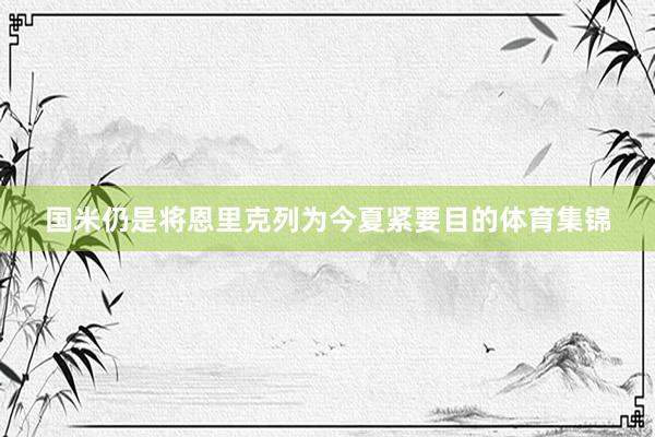 国米仍是将恩里克列为今夏紧要目的体育集锦
