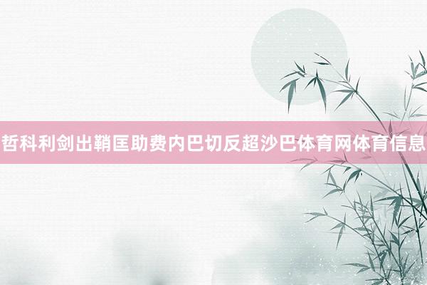 哲科利剑出鞘匡助费内巴切反超沙巴体育网体育信息