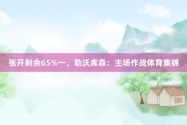 张开剩余65%一、勒沃库森：主场作战体育集锦