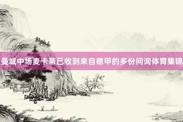 曼城中场麦卡蒂已收到来自德甲的多份问询体育集锦