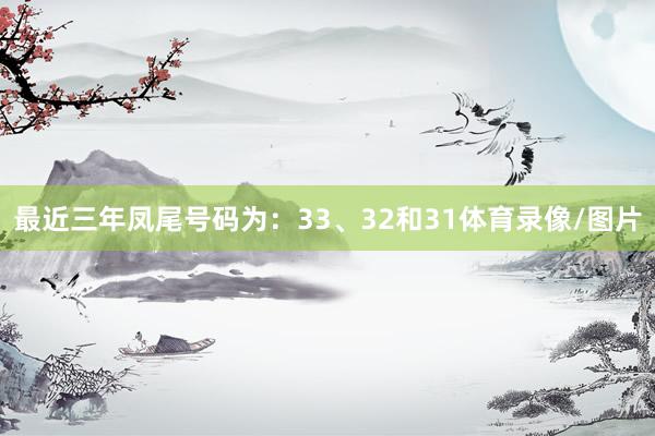 最近三年凤尾号码为：33、32和31体育录像/图片