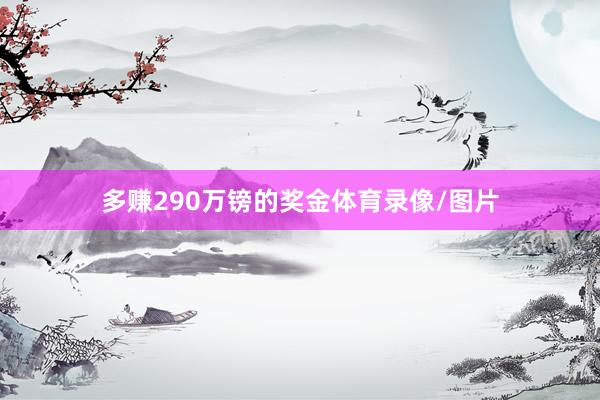 多赚290万镑的奖金体育录像/图片