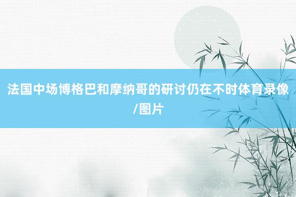 法国中场博格巴和摩纳哥的研讨仍在不时体育录像/图片