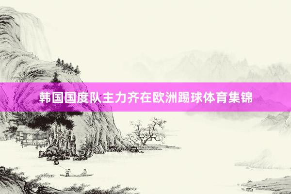 韩国国度队主力齐在欧洲踢球体育集锦