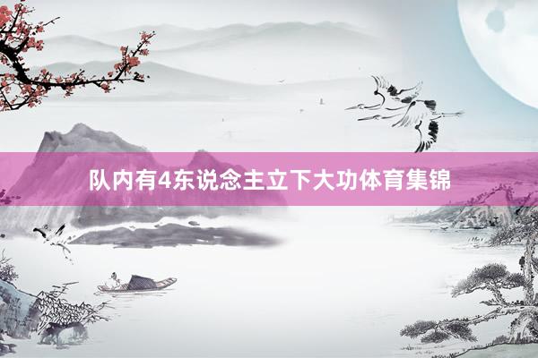 队内有4东说念主立下大功体育集锦
