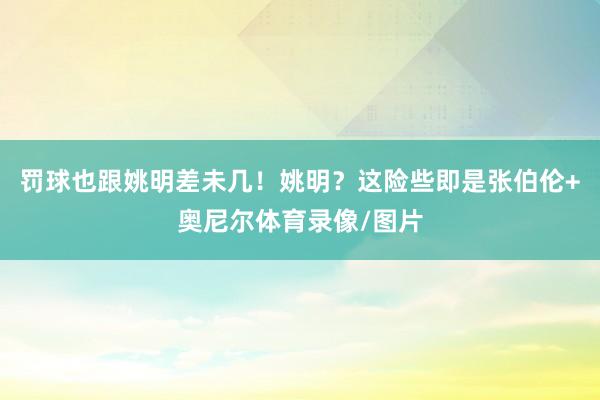 罚球也跟姚明差未几！姚明？这险些即是张伯伦+奥尼尔体育录像/图片