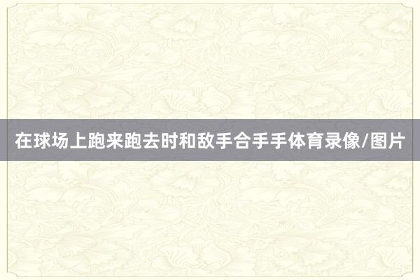 在球场上跑来跑去时和敌手合手手体育录像/图片