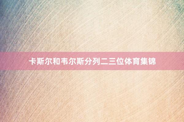 卡斯尔和韦尔斯分列二三位体育集锦