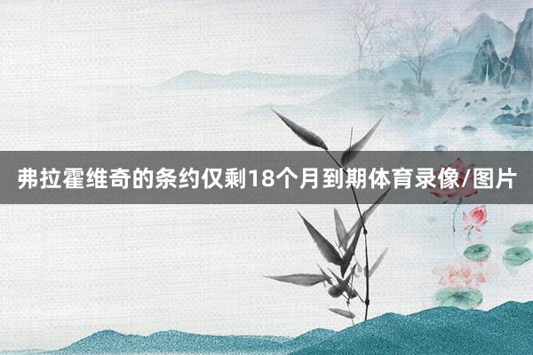 弗拉霍维奇的条约仅剩18个月到期体育录像/图片