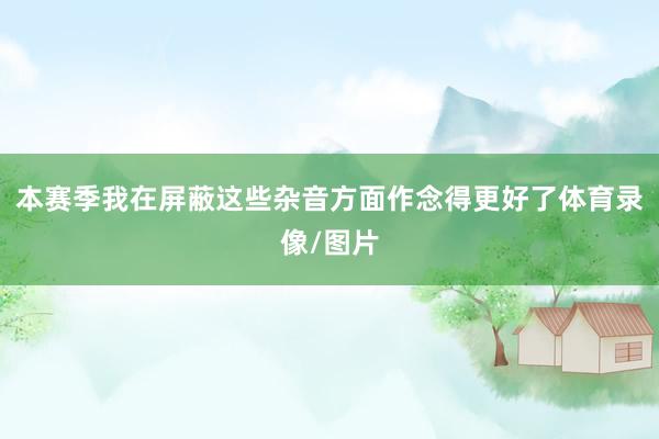 本赛季我在屏蔽这些杂音方面作念得更好了体育录像/图片