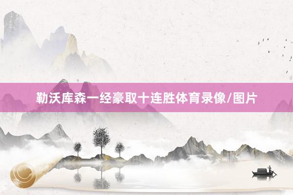 勒沃库森一经豪取十连胜体育录像/图片
