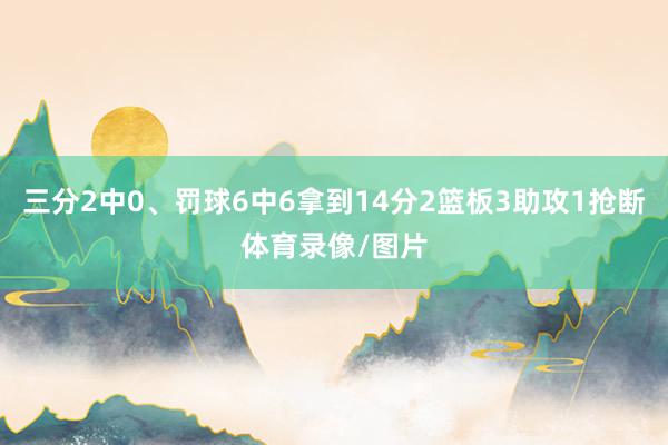 三分2中0、罚球6中6拿到14分2篮板3助攻1抢断体育录像/图片