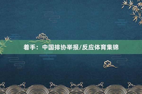 着手：中国排协举报/反应体育集锦