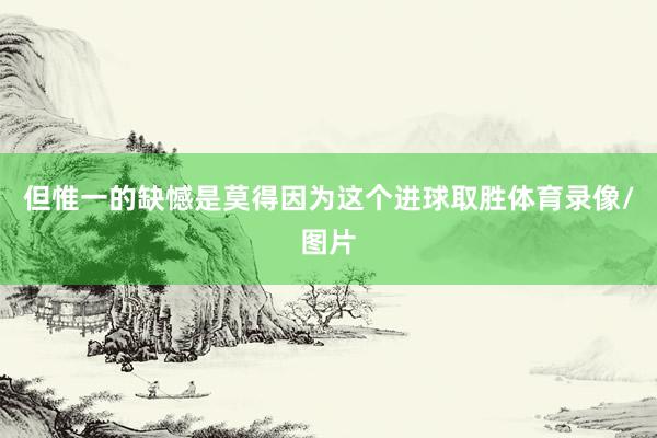 但惟一的缺憾是莫得因为这个进球取胜体育录像/图片