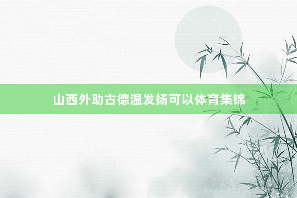 山西外助古德温发扬可以体育集锦