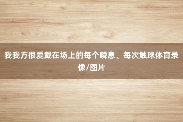 我我方很爱戴在场上的每个瞬息、每次触球体育录像/图片
