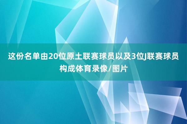 这份名单由20位原土联赛球员以及3位J联赛球员构成体育录像/图片