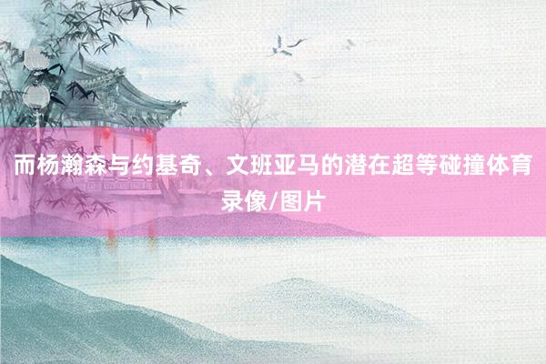 而杨瀚森与约基奇、文班亚马的潜在超等碰撞体育录像/图片