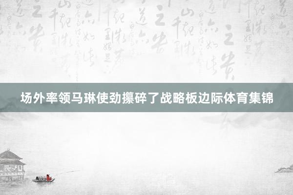 场外率领马琳使劲攥碎了战略板边际体育集锦